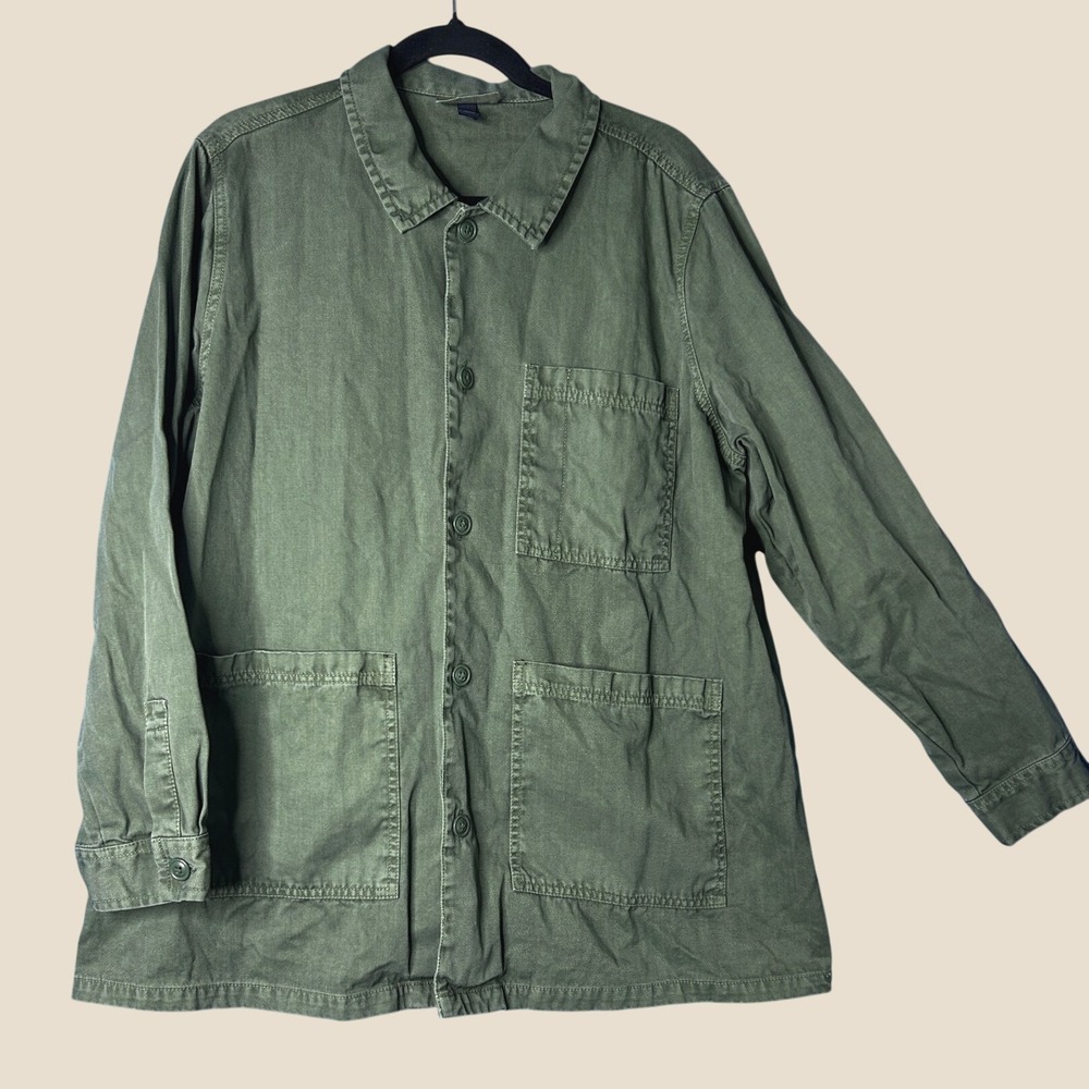 Universal Thread Womens Army Green Utility Chore Jacket Sz XL Military Gorpcore